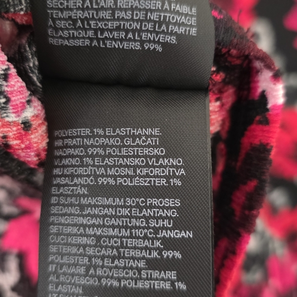 NWOT H&M S Y2K Romantic Coquette Milkmaid Boho Dark Floral Puff Sleeve Crop Top - Picture 14 of 15